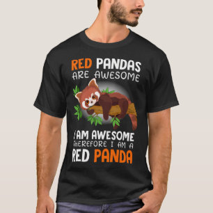 Camiseta Pandas Vermelhos São Incríveis Eu Sou Incrível Por