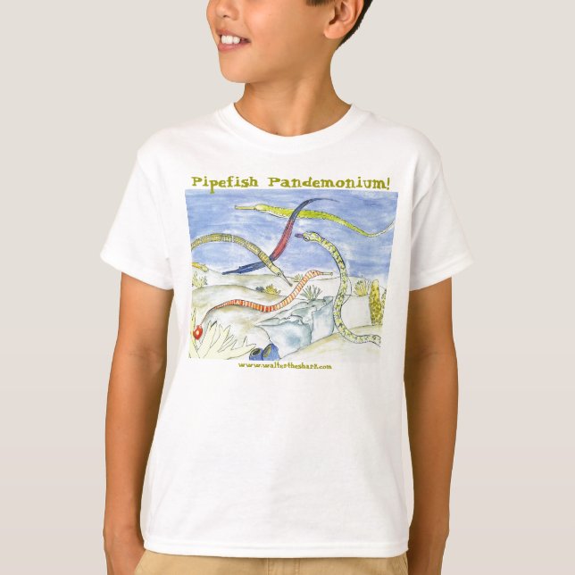 Camiseta Pandemónio do Pipefish! O T1 da juventude tomou (Frente)