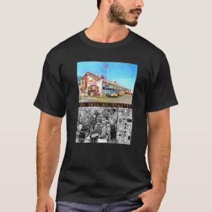 Camiseta Panfleto de Anúncio para Clientes da Spag Shrewsbu