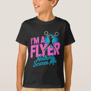 Camiseta Panfleto Nada Me Assusta Garota de Torcida Líder d