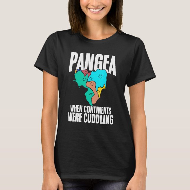 Camiseta Pangea Quando Continentes Estiveram Cudling Histor (Frente)