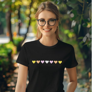 Camiseta Pangender Flag Pixel Heart