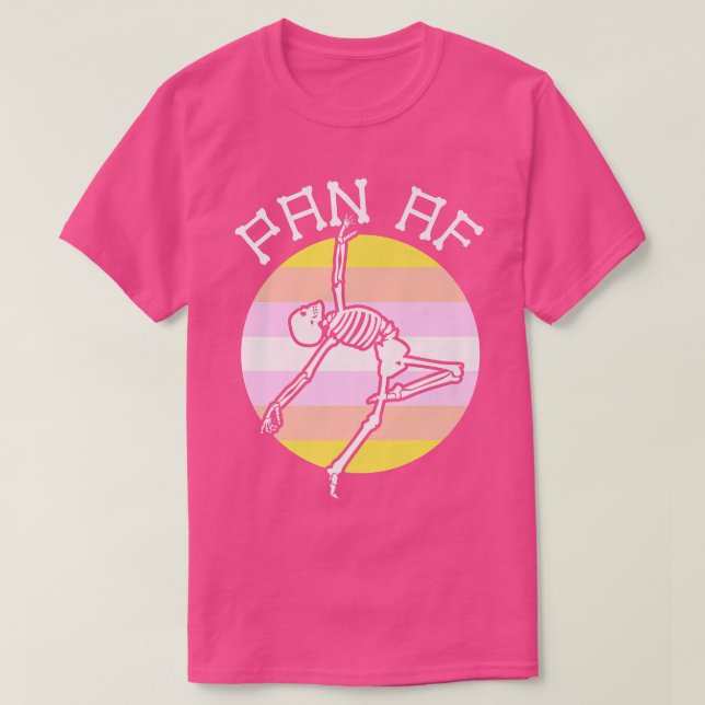 Camiseta Pangender Gay Skeleton Seual Identity Nonbinary (Frente do Design)
