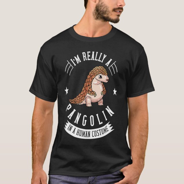Camiseta Pangolin Cute Salvar A Espécie Ameaçada (Frente)