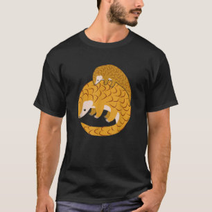 Camiseta Pangolin Design Funny Mãe E Matchi Infantil Engraç