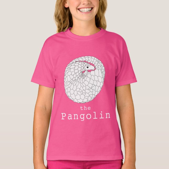 Camiseta Pangolin Espécies Ameaçadas Arte Animal Selvagem (Frente)