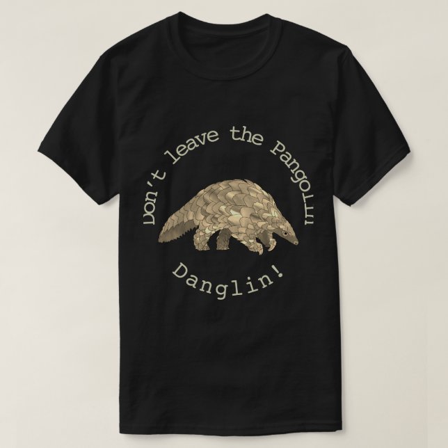 Camiseta Pangolin Espécies Animais Ameaçadas De Extinção (Frente do Design)