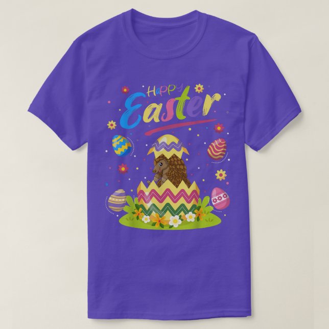 Camiseta Pangolin Lover Funny Easter Pangolin Feliz Eas (Frente do Design)