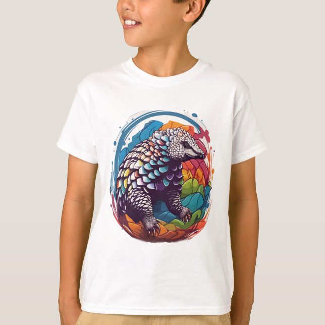 Camiseta Pangolin Watercolor (Frente)