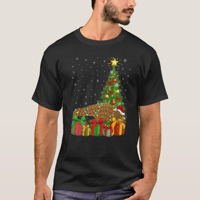 Camiseta Pangolin  Xmas Holiday Santa Pangolin Christmas Tr (Frente)