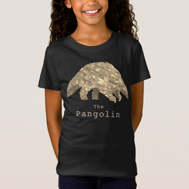 Camiseta Pangolina Ameaçada de Extinção Animal Ativismo Art (Frente)