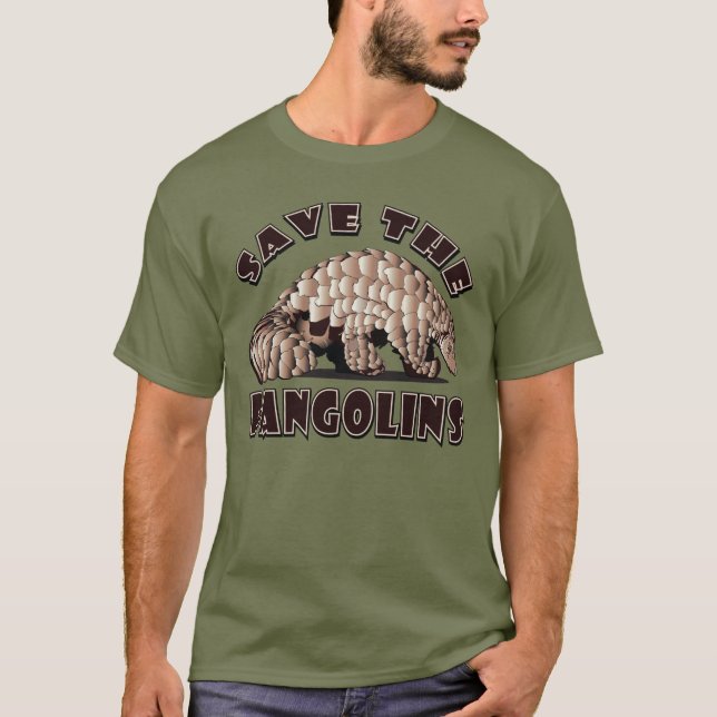 Camiseta Pangolinas Cutis - Salve O Pangolino (Frente)