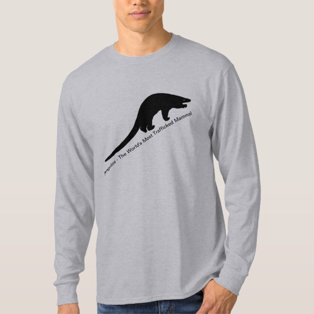 Camiseta Pangolins - o mamífero o mais traficado do mundo (Frente)