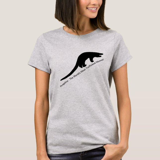 Camiseta Pangolins - o mamífero o mais traficado do mundo (Frente)