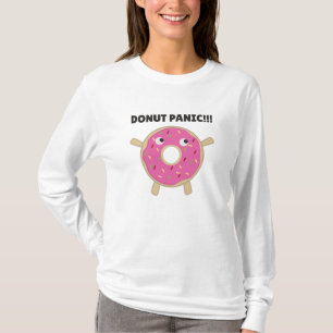 Camiseta Pânico de rosquinha - Pun Engraçado Com Rosquinhas