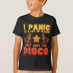 Camiseta Pânico Em Muitos Lugares. Não Apenas O Disco