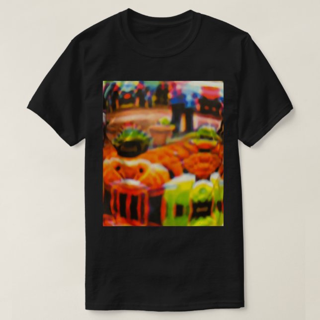 Camiseta Pano de Invisível contra o Padrão Adversário da IA (Frente do Design)