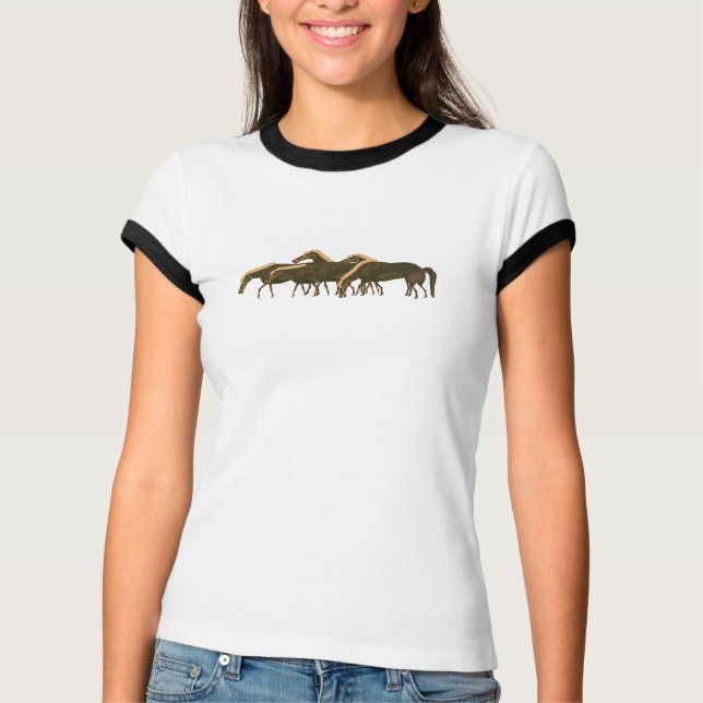 Camiseta Panoply - Antigamente Grega - Equídeos que pastam (Frente)