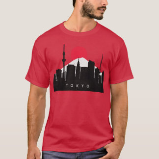 Camiseta Panorama da Cidade de Tóquio Japão Presente amigos