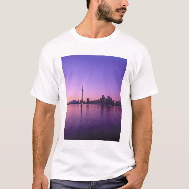 Camiseta Panorama de Toronto à noite, Ontário, Canadá (Frente)