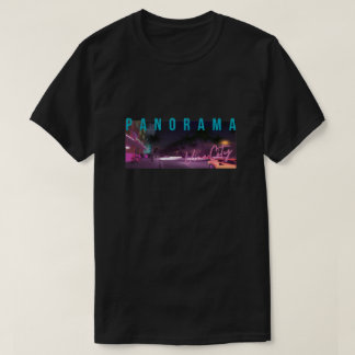 Camiseta Panorama Nightscape | Cidade Neon Retro