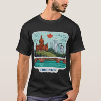 Camiseta Panorama urbano de Edmonton