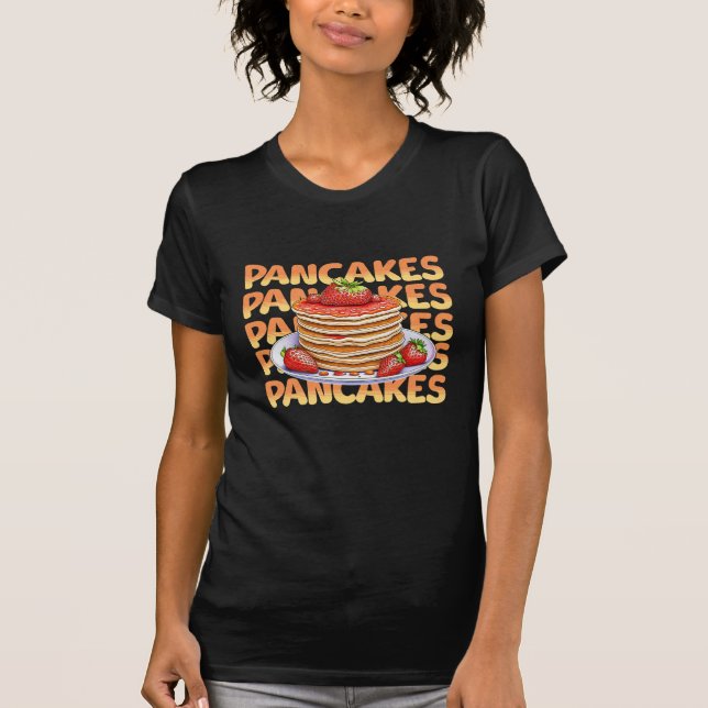 Camiseta Panquecas com Morangos (Frente)