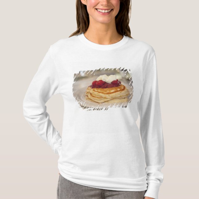 Camiseta Panquecas de framboesa (Frente)