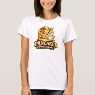Camiseta Panquecas e Ataques de Pânico - Amigos Foodies