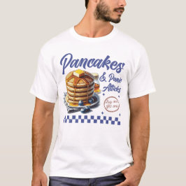 Camiseta Panquecas e ataques de pânico Humor com a Saúde Me