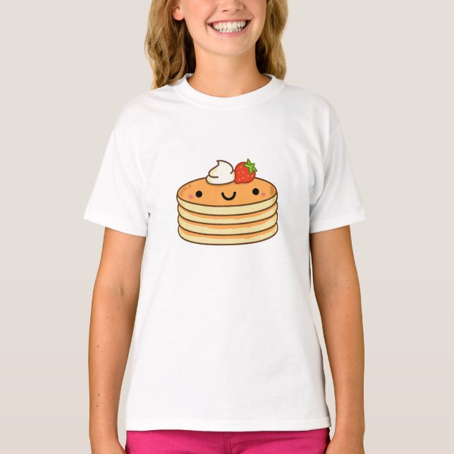 Camiseta Panquecas Kawaii (Frente)