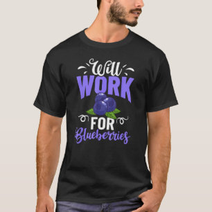 Camiseta Panquecas Muffins de Mirtilo Agricultores de Fruta