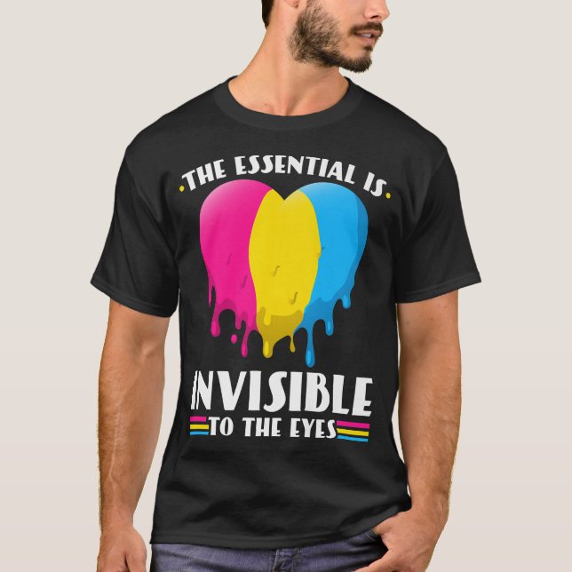 Camiseta Panseual Pride Melting Heart Panseuality Pan Pride (Frente)