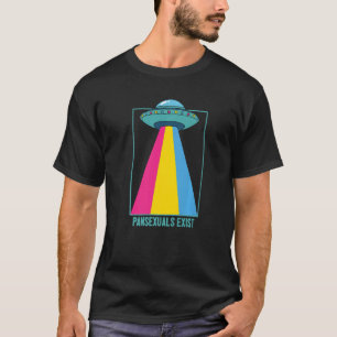 Camiseta Pansexuais Existem Orgulho Pan Arco-Íris Lgbtqia+