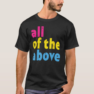 Camiseta Pansexuais Todos Os Homens Da Lgbt, Bandeira Do Or