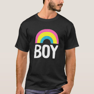 Camiseta Pansexual Boy Rainbow Lgbt Q Bandeira do Orgulho P