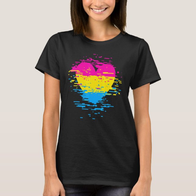 Camiseta Pansexual da Fila de Gay do Pan Pride (Frente)