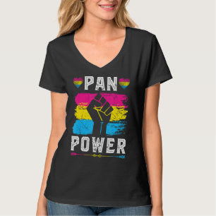 Camiseta Pansexual Orgulho Pan Power Vintage Pansexualidade