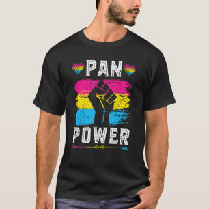 Camiseta Pansexual Orgulho Pan Power Vintage Pansexualidade