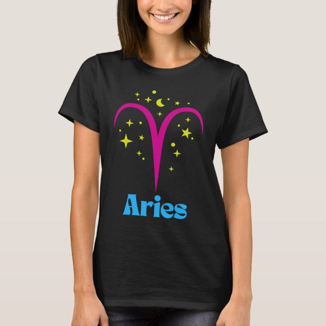 Camiseta Pansexual Pan Aries Zodiac Sign Astrology LGBTQ LG (Frente)