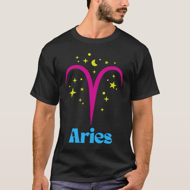Camiseta Pansexual Pan Aries Zodiac Sign Astrology LGBTQ LG (Frente)