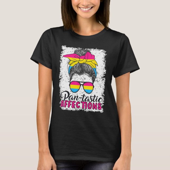 Camiseta Pansexual Pan tastic Affections Pansexual Flag 1 (Frente)