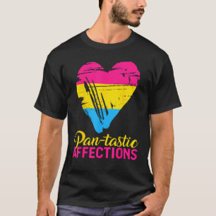 Camiseta Pansexual Pan tástico Afetos Coração Bandeira Pans