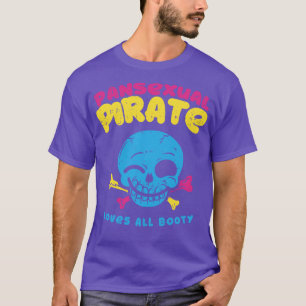 Camiseta Pansexual Pirate ama todo orgulho engraçado de lgb