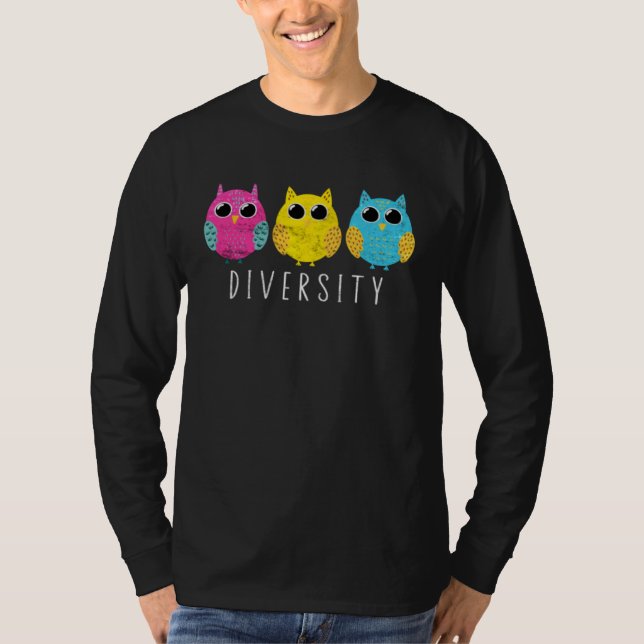 Camiseta Pansexual Pride Owl Pan LGBTQ (Frente)