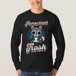 Camiseta Pansexual Trash Cuja Rotação Pansexual Irônica
