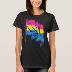Camiseta Pansexualidade Flag Pan Pride Human Rights Lgbt Fr