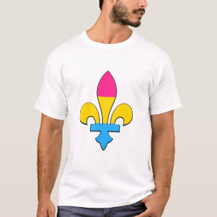 Camiseta Pansexualidade orgulho fleur-de-lis