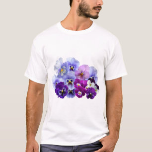 Camiseta Pansy Isolou A Família Violeta Flor Da Natureza Vi