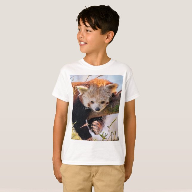 Camiseta Pantaninha vermelha preguiçosa (Frente Completa)